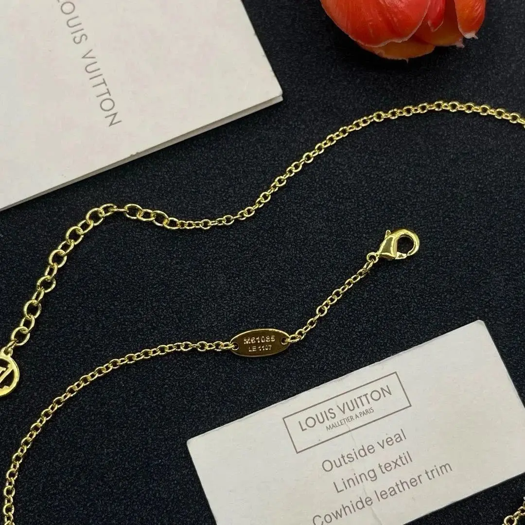 Louis Vuitton LV Flower Charm Necklace 2