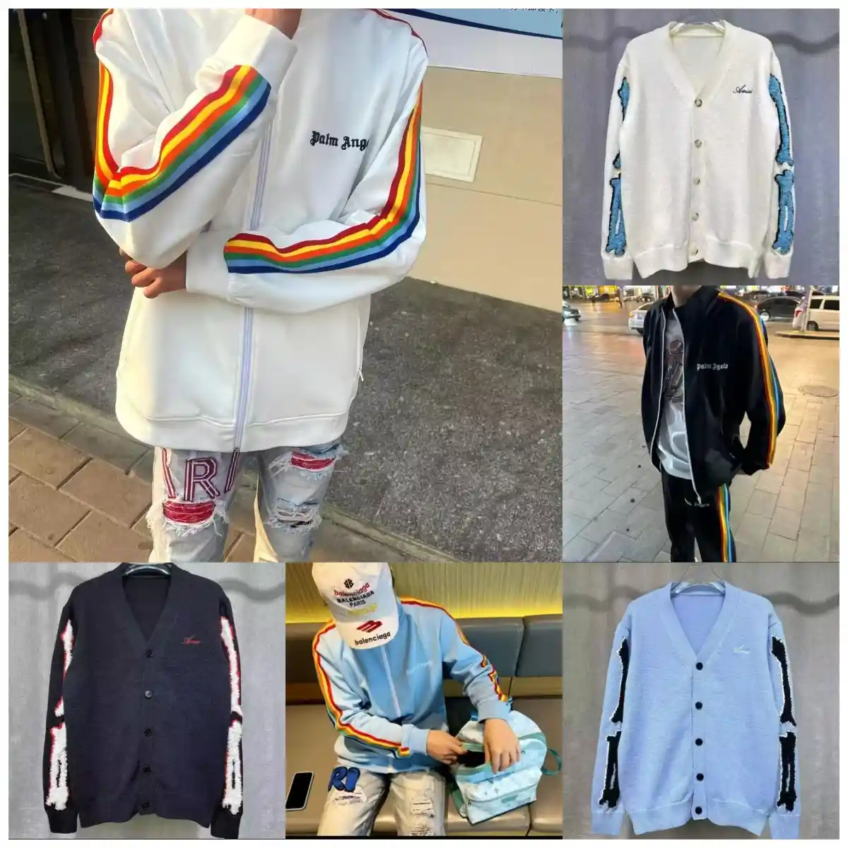 AMIRI Bone Knit Hoodie Sweater 2